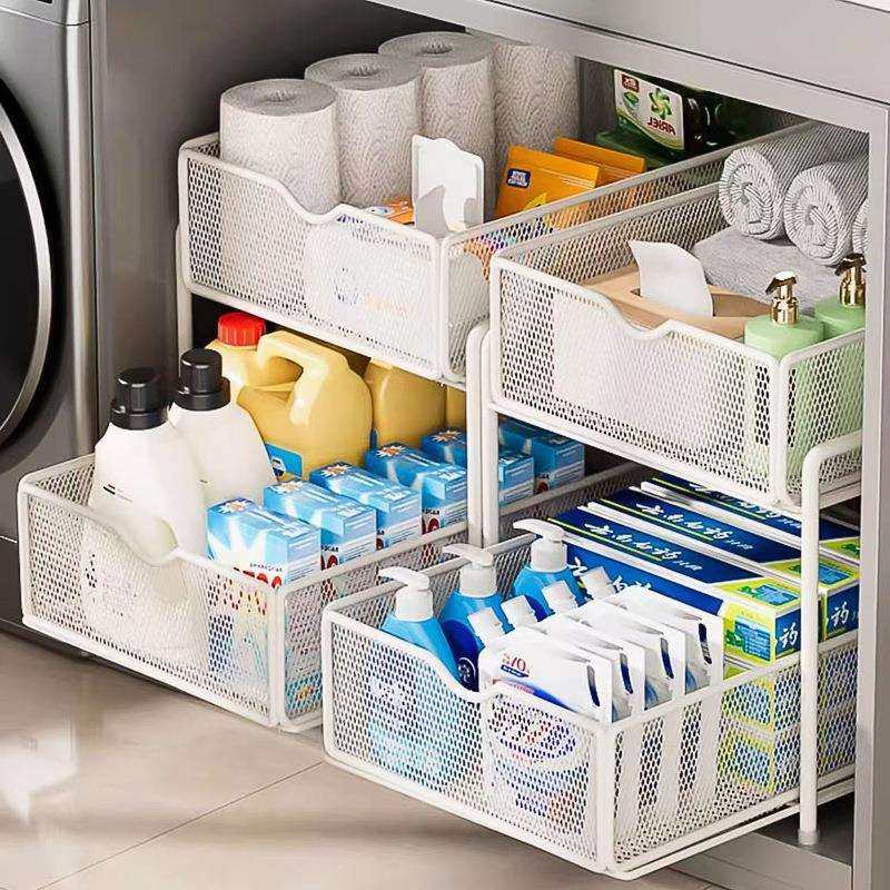 浴室柜置物架卫生间浴室抽拉式抽屉水下水池洗手台分层收纳,特色手工艺,其他特色工艺品,淘宝优惠券,粉丝福利购,淘宝优惠卷