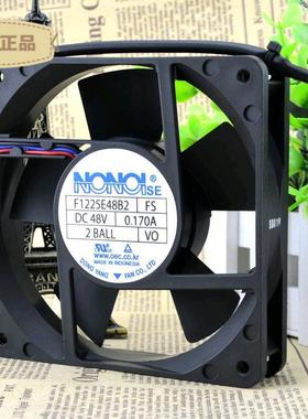 原装NONOISE48V0.17A12CM12025工业电源散热风扇F1225E48B2