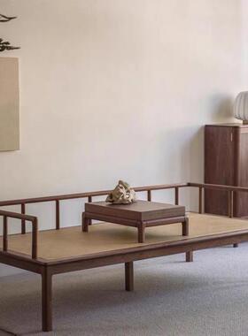 价TXP2新款沙发床两用罗汉床新中式现代轻奢高级感黑胡桃