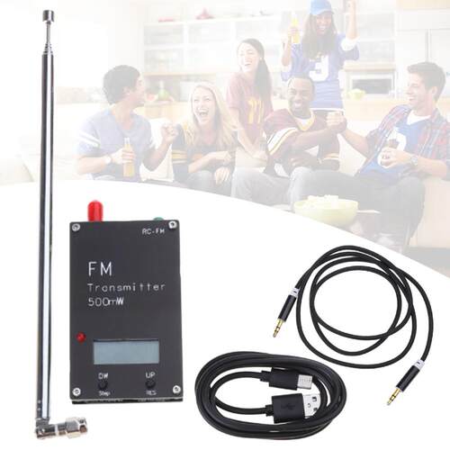 2000米FM发射机数字显示0.5W500mW立体声76-108M（直拍）