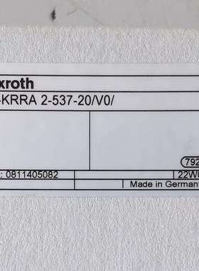 0811405082VT-KRRA2-537-20/V0/#Rexroth//力士乐