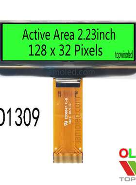 2.23寸绿光2.23英寸oled液晶屏UG-2832ASGMG01绿色ssd1309