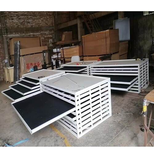 抽拉式木地板展示柜陶瓷地砖展架10层瓷砖展具大理石材样板展示架