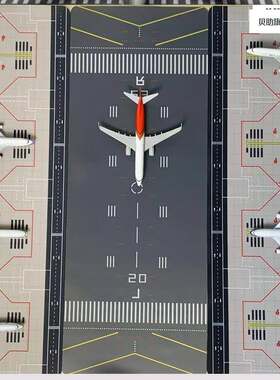 百搭机场可景场1:400飞机模型仿飞真客机跑道型停机坪航空机模摆