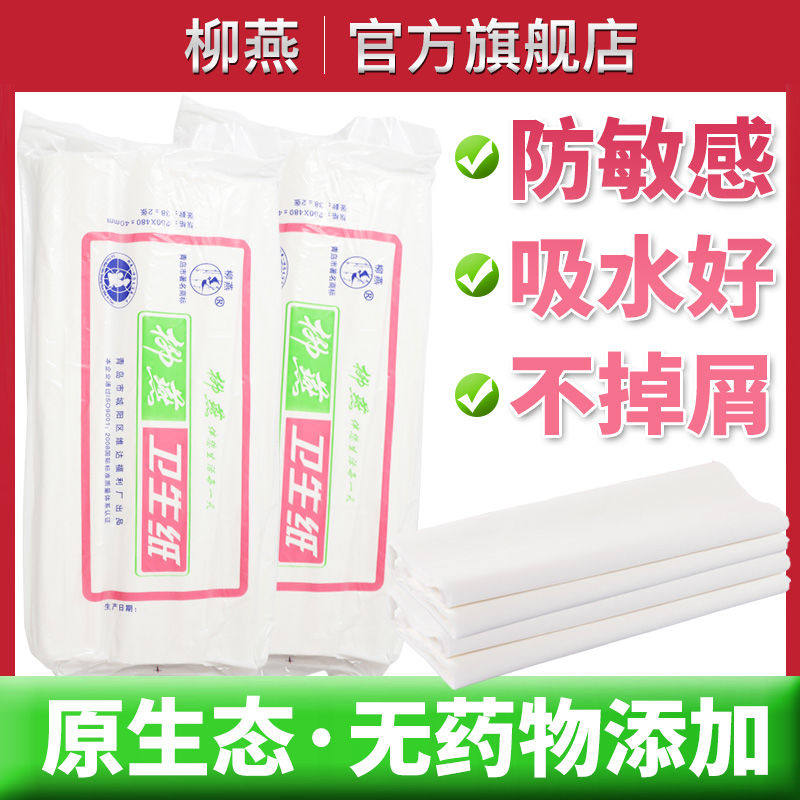 柳燕脱墨护理卫生纸10包老年人专用湿纸巾卧床男女士清洁擦屁股大