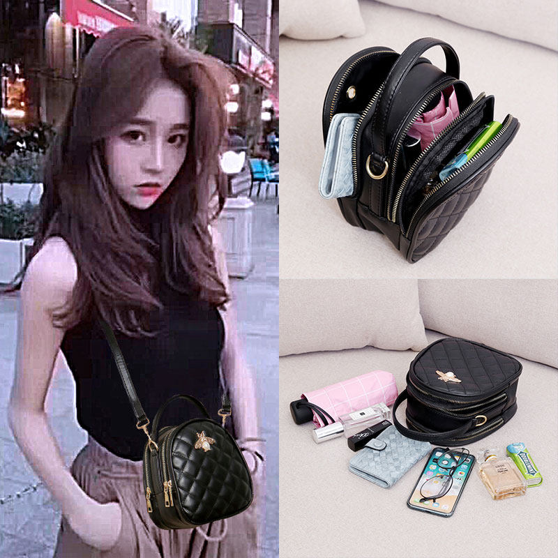 2020新款网红女单肩斜挎两用包春夏时尚百搭ins小圆包手机零钱包