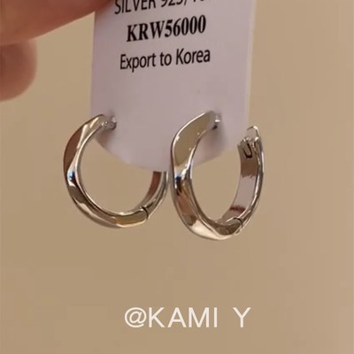 精致气质通勤金属不规则耳扣