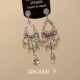 KAMI Y波西米亚民族风闪钻水滴流苏耳环女复古时尚 宫廷风百搭耳饰
