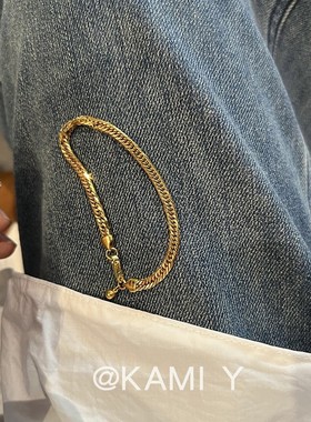 中古金色蛇骨泡泡球手链