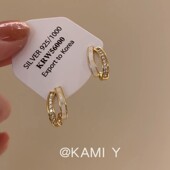 复古滴釉几何双层耳环女小众轻奢高级气质百搭时尚 KAMI Y法式 耳饰