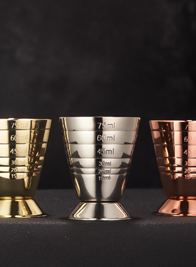 调酒师酒吧调酒详细刻度不锈钢魔法量酒器量杯盎司器安士器jigger