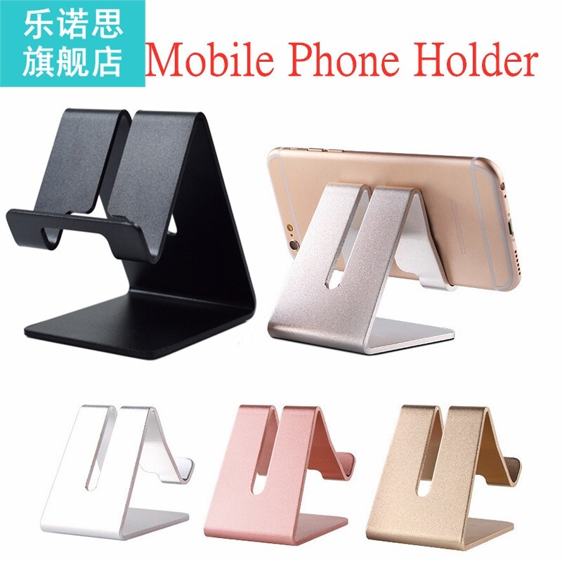 portable metal mobile phone holder foldable desk stand holde