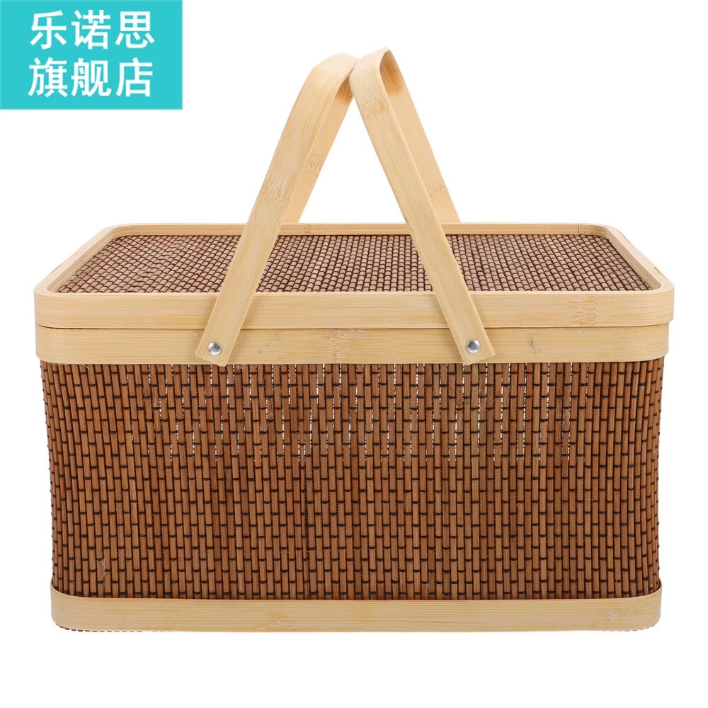 1pc decorative packing basket handheld basket picnic snack f