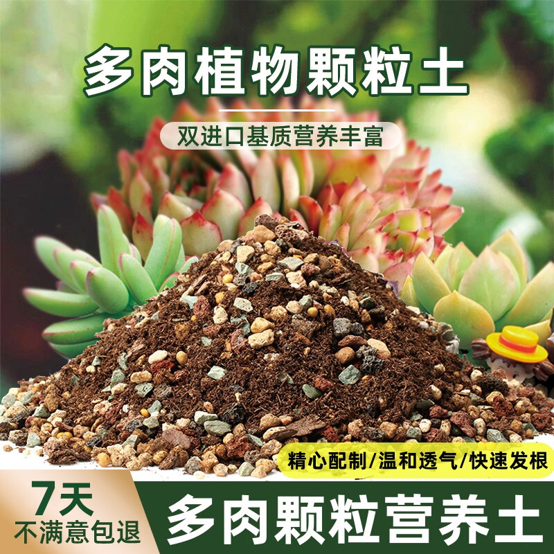 颗粒土多肉专用植物营养土进口泥炭种植土铺面石叶插纯颗粒土