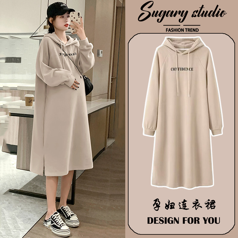 孕妇秋冬装卫衣长款连衣裙时尚洋气2025新款秋季长袖时髦套装上衣,3C数码配件,USB多功能数码宝,淘宝优惠券,粉丝福利购,淘宝优惠卷