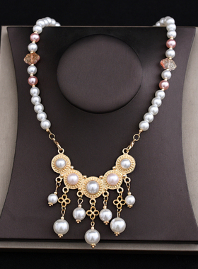 诃子裙流苏软璎珞珍珠链条