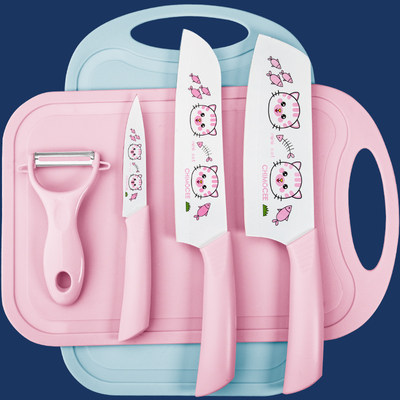 家用水果刀学生可爱猫咪印花