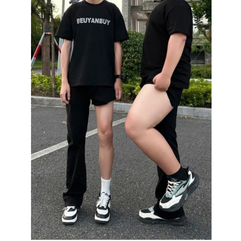 时尚柳叶弯刀牛仔裤男款秋季腿粗屁股大cleanfit显瘦直筒微喇裤子