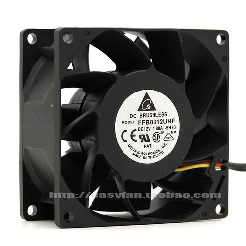 原装台达 FFB0812EHE/SHE/UHE/GHE DC12V 8CM 8038大风量散热风扇