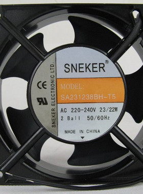 全新斯纳克SA231238BH-T5 12038 AC220V KTV机柜机箱轴流散热风扇