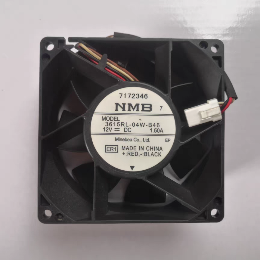 原装NMB 3615RL-04W-B46 12V 1.50A 9CM 4线 防水变频器冷却风扇
