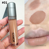 现货kiko lasting matte哑光唇釉雾面橄榄皮01号裸米奶咖不易掉色
