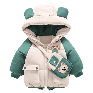 宝宝冬装棉衣一岁儿童女加厚外套婴儿冬季加绒棉袄小男童羽绒棉服