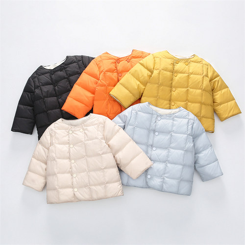轻薄儿童90白鸭绒羽绒服内胆外套