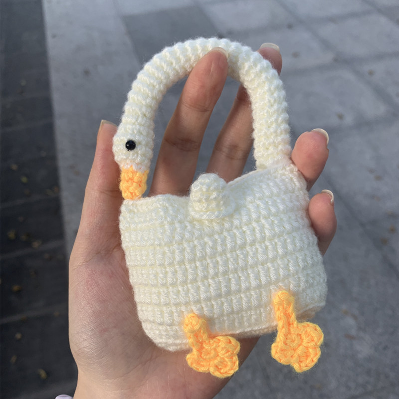 rlk手工钩针diy编织AirPods123代蓝牙耳机保护套毛线材料包零钱包