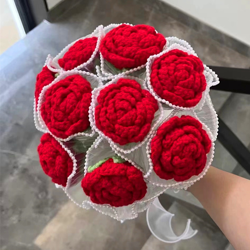 手工花束diy材料包毛线钩针