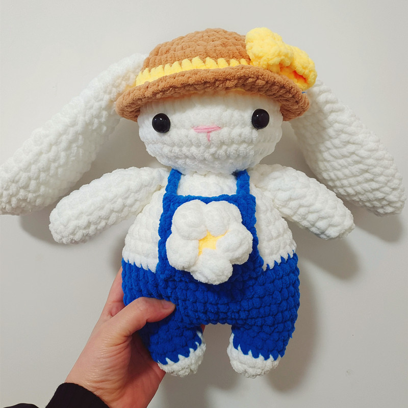 手工编织diy小熊兔子玩偶