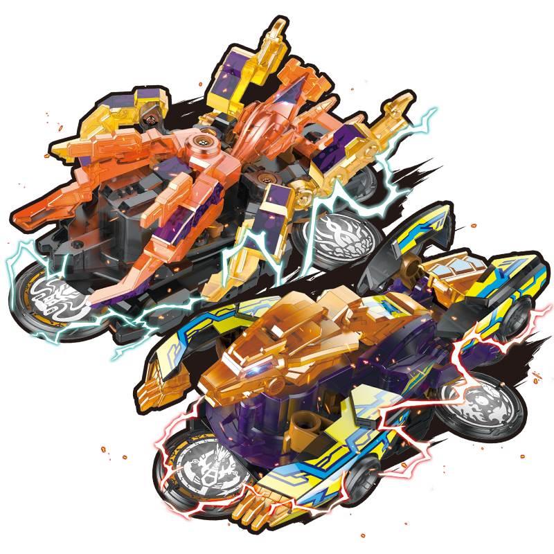 过年玩具爆裂飞车玩具3猎天魄御星神儿童合体变形玩具男孩4套装暴