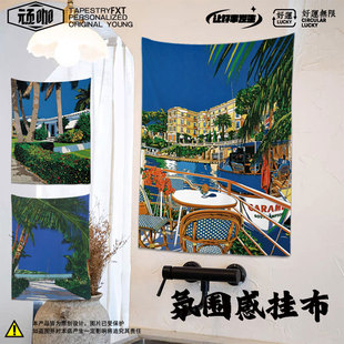 氛围感日本插画师Eizin Suzuki 铃木英人复古梦幻氛围感ins风挂布
