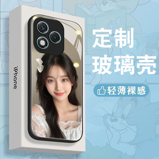 手機殼男女個性 適用榮耀照片400來圖pro定制海外版 磨砂鏡頭網(wǎng)紅創(chuàng)意diy玻璃鋼化全包防摔硅膠軟lite