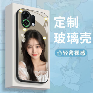 适用oppok13订制turbopro来图k13x照片k13s手机壳k10钢化k10海外玻璃findx7pro磨砂x3neo女x3lite