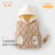 婴儿马甲秋冬夹棉宝宝连帽背心婴幼儿衣服外穿洋气小月龄坎肩冬装