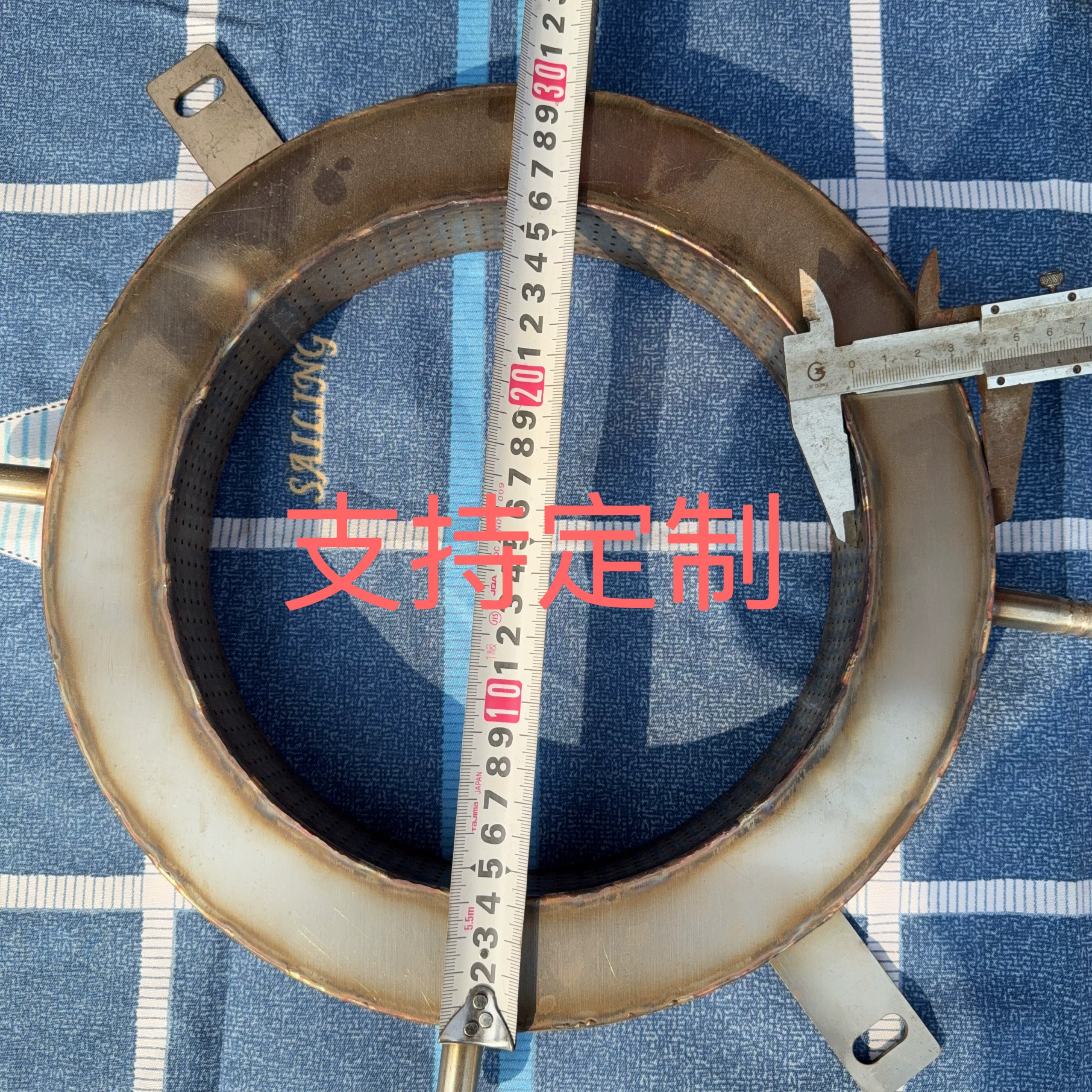 高频淬火喷水圈淬火机床喷水圈不锈钢异形定制水冷环永达高频纯铜 - 实物图