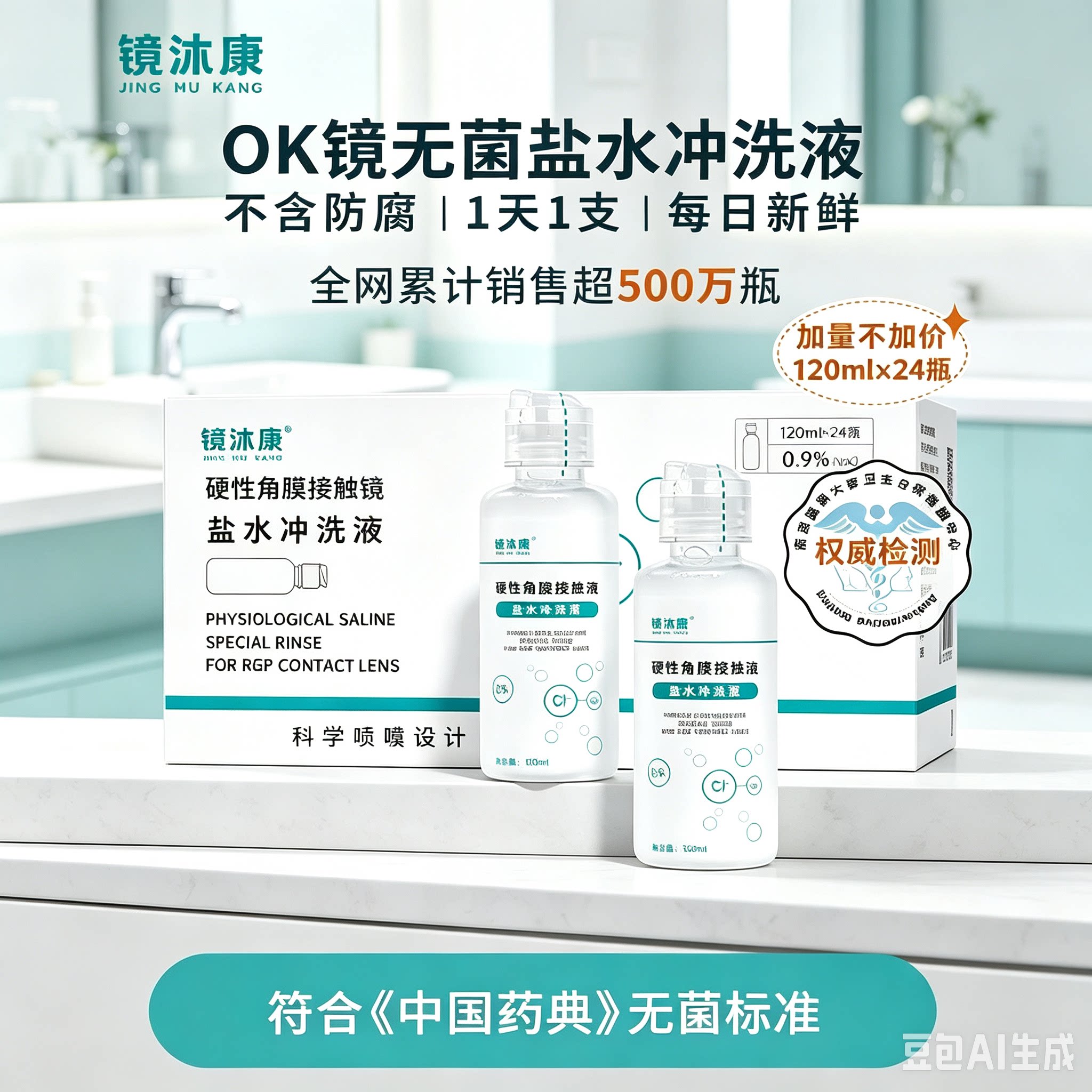 镜沐康OK镜无菌盐水冲洗液