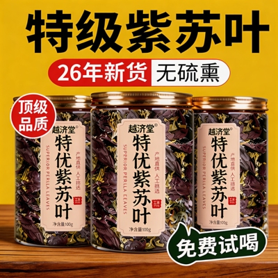 紫苏叶新鲜食用干特级中药材的功效与作用苏子叶官方旗舰店正品ru