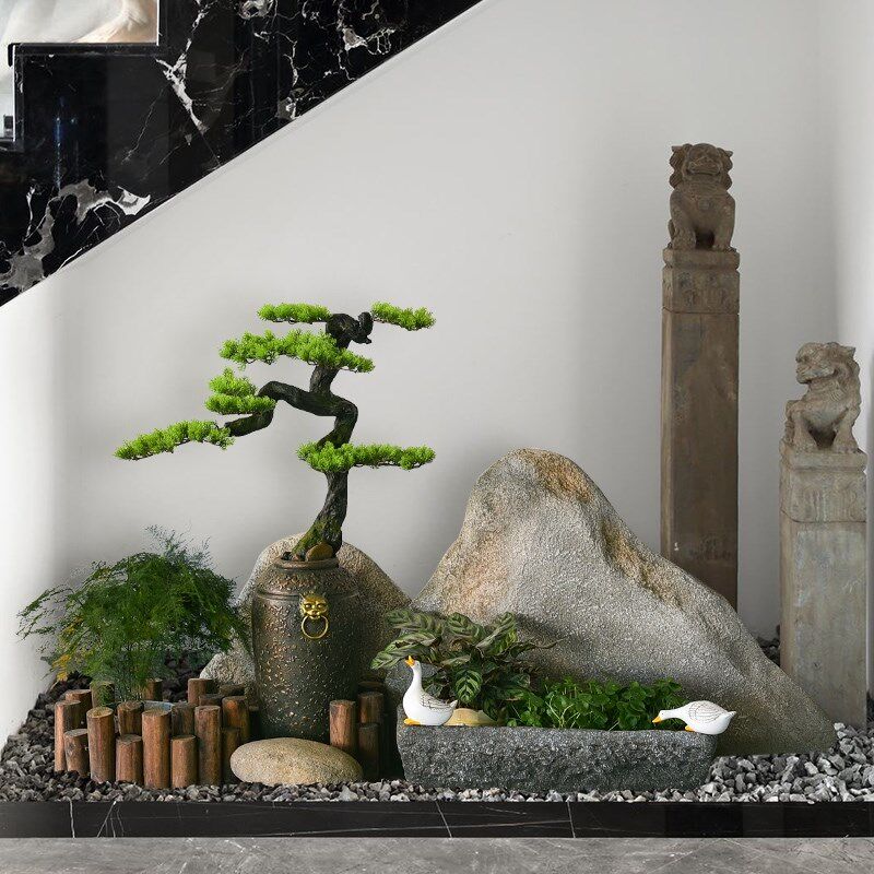 假山造景室内景观别墅庭院户外布置摆设花园露台装饰商用造景