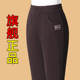 加绒 妈妈裤 显瘦休闲裤 子秋冬2025新款 中老年欧棉绒女裤 高腰直筒裤