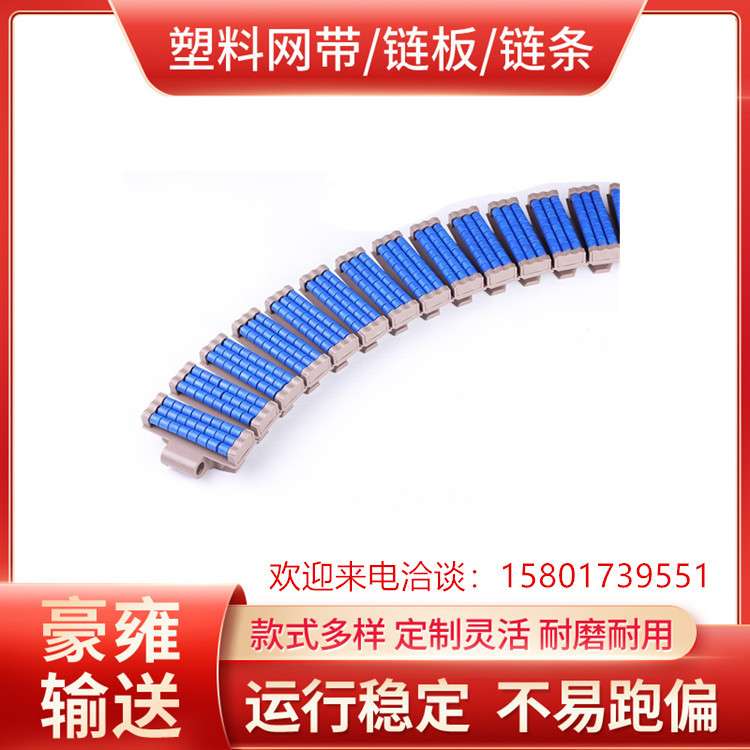 LBP882TAB侧弯滚珠链板 塑料 38.1节距 190宽度 254宽度 304宽度