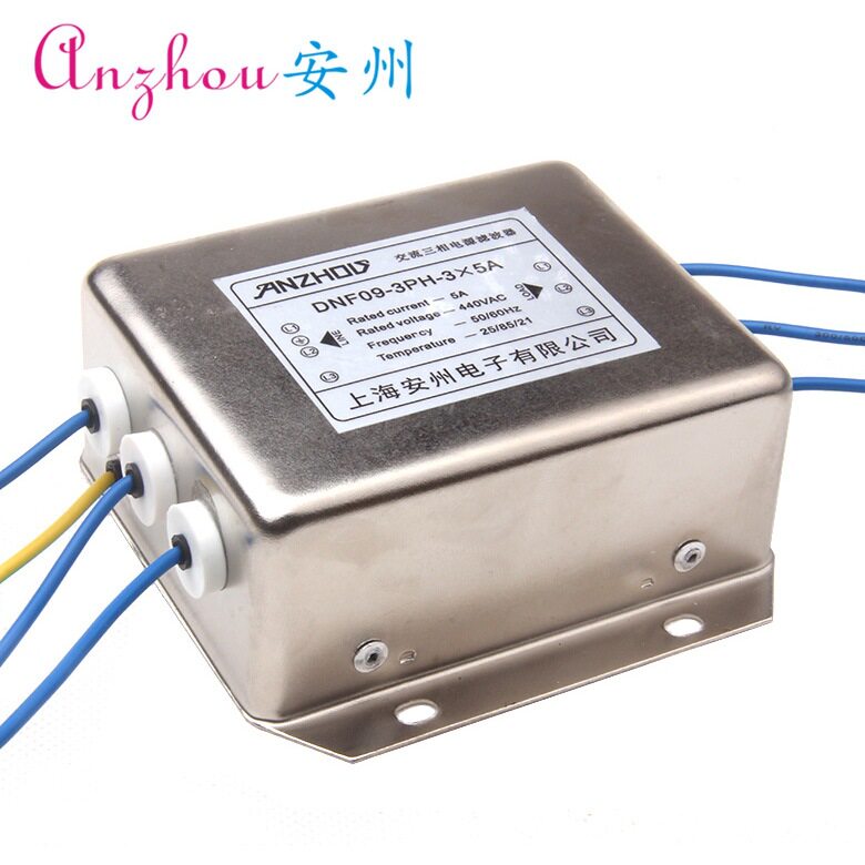 DNF09-3PH-3*10A三相交流滤波器引线EMI FILTER DNF09-3PH-3*5A