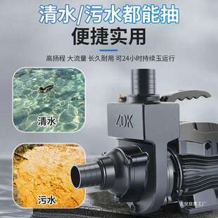 农用清污两用自吸式离心泵220大流量抽水泵灌溉化粪池排污厂