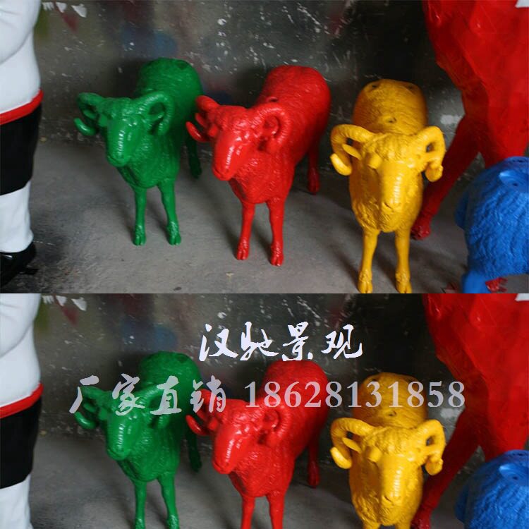 玻璃钢大象雕塑各类动物仿真玻璃钢雕塑游乐园景区互动美焱文化