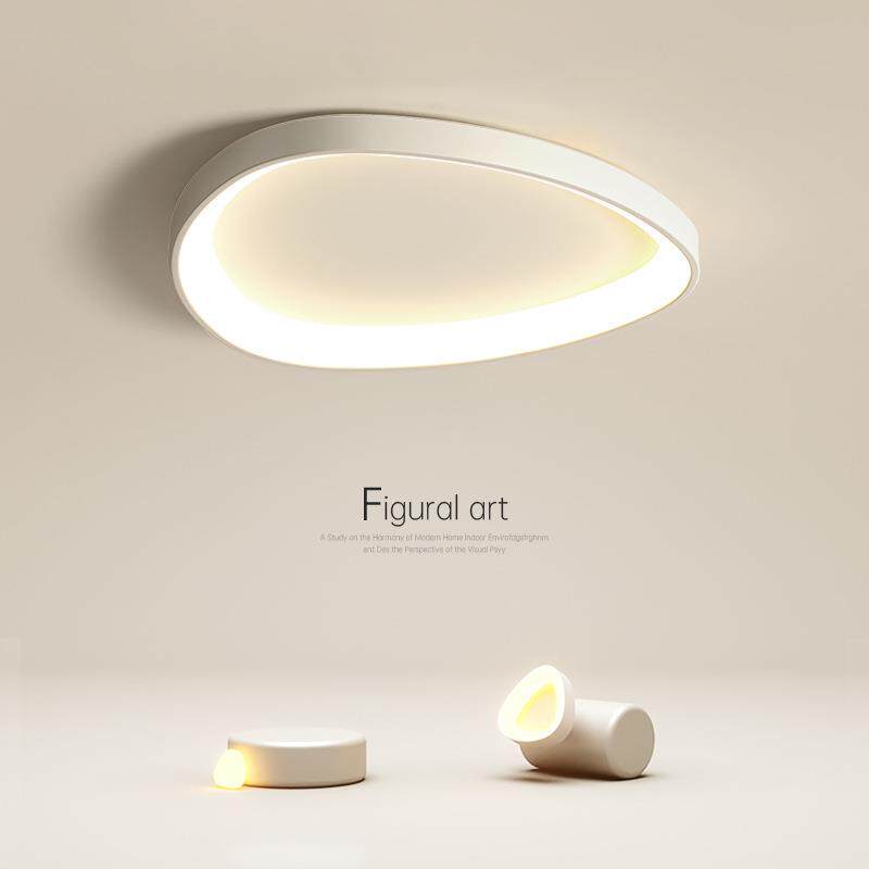 极简卧室灯简约现代个性椭圆三角形2023年新款家用led主卧吸顶灯