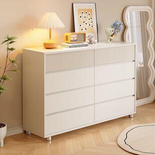 实木斗柜收纳柜多层整理柜家用卧室床头柜客厅柜子储物柜靠墙边P^