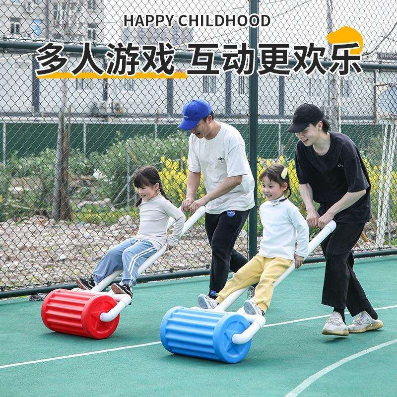 训练器手推车训练幼儿外感筒车单双人玩具推车户外统手推七彩幼儿