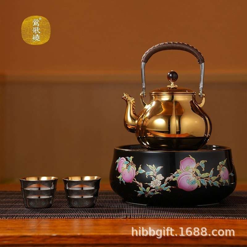 新品莺歌烧电陶炉冬日围炉煮茶家用茶炉 泡茶煮茶器电陶炉迷你型