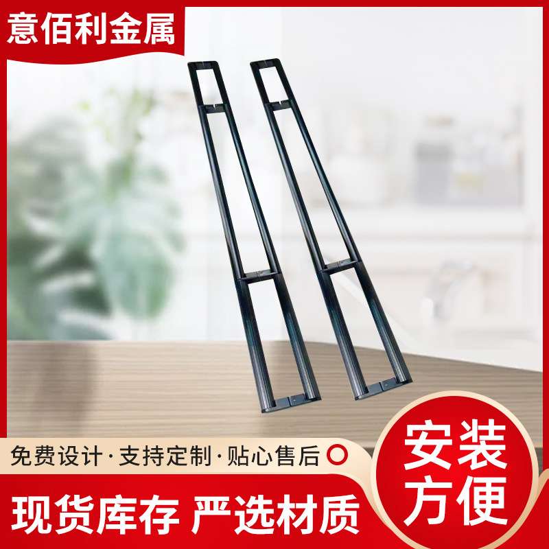 简约时尚拉手柜门创意茶色黑色衣柜门把手不锈钢黑钛条纹拉手